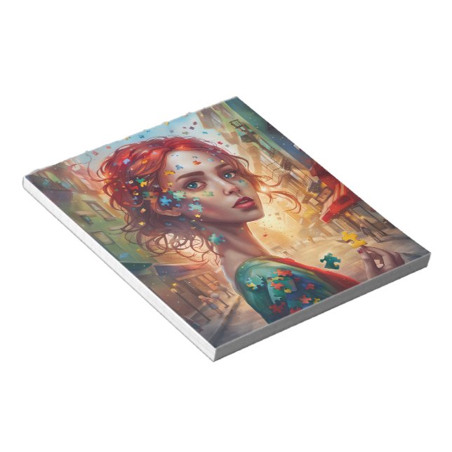 Autismus Notepad Notizblock (angewinkelt)