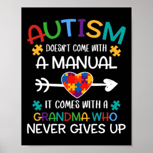 Autismus Oma Liebe Autistische Kinder Autismus Bew Poster