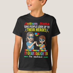 Autismus Oma Meine Enkelin ist mein Held Bewusstse T-Shirt