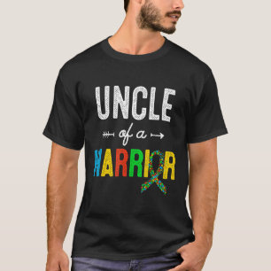 Autismus-Onkel eines Kriegers Autismus-Bewusstsein T-Shirt