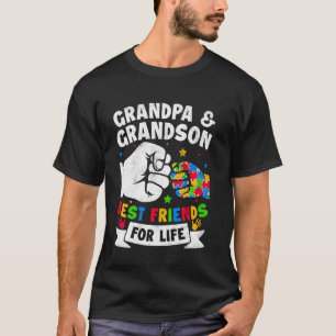 Autismus Opa & Enkel Freunde fürs Leben Bewusstsei T-Shirt