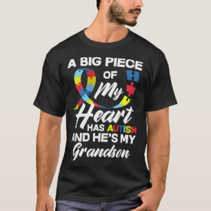 Autismus Opa Oma autistischer Enkel Autismus Ah T-Shirt