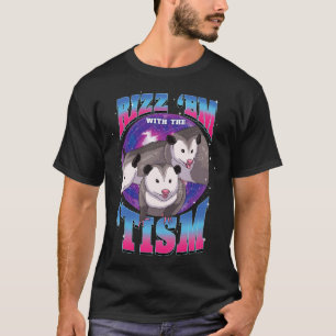 Autismus-Opossum-Liebhaber-Geschenk Rizz Em mit de T-Shirt