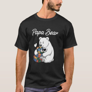 Autismus Papa Bär Mama Liebe Autistisches Kind Aut T-Shirt