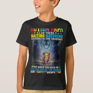 Autismus Papa Löwen Beschützer Unterstützer Enkel T-Shirt