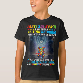 Autismus Papa Löwen Beschützer Unterstützer Enkel T-Shirt