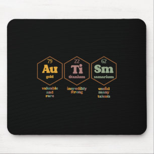 Autismus Periodischer Tisch Funny Autismus Bewusst Mousepad