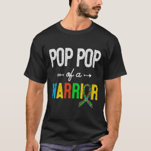 Autismus-Pop Pop eines Kriegers Autismus-Bewusstse T-Shirt