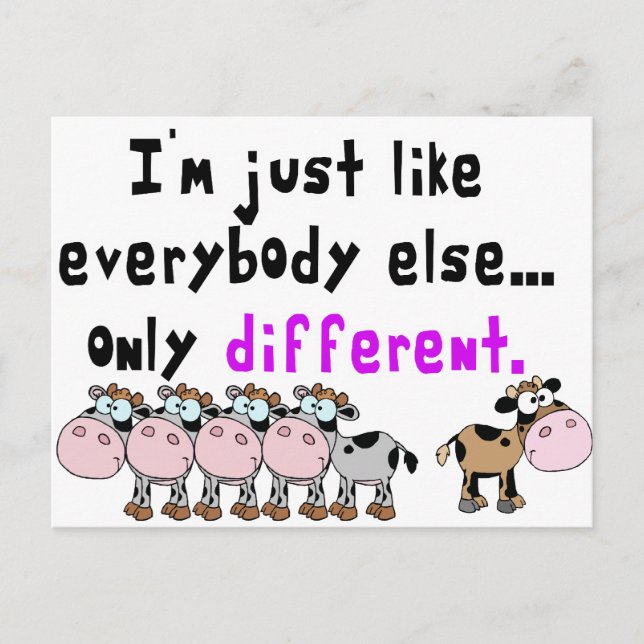 Autismus Postkarte (Vorderseite)