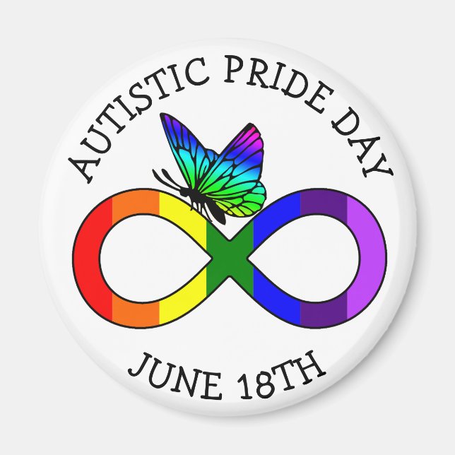 Autismus Pride Day 18. Juni Magnet (Vorne)