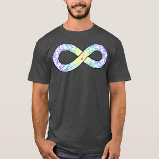 Autismus Pride Floral Infinity Symbol T-Shirt