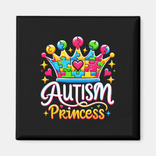 Autismus Prinzessin Autismus-Bewusstsein Königin M Magnet