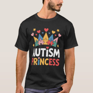 Autismus Prinzessin Helle Puzzle Krone für Befürwo T-Shirt