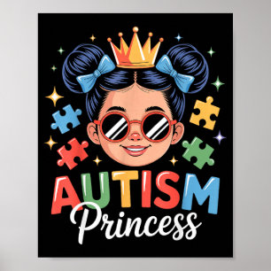 Autismus Prinzessin Kokette Schleife Tochter Autis Poster