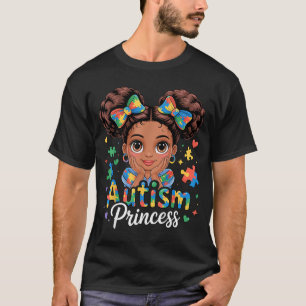 Autismus Prinzessin Kokette Schleife Tochter Autis T-Shirt