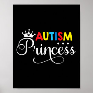 Autismus Prinzessin Tochter Familie Autistische Ki Poster