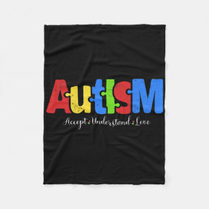 Autismus Puzzle akzeptieren Liebe Autismus Awaren Fleecedecke