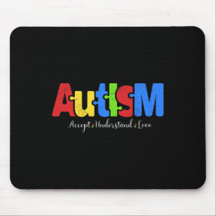Autismus Puzzle akzeptieren Liebe Autismus Awaren Mousepad