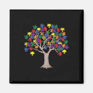Autismus-Puzzle-Baum Lgbt-q Gay Pride Regenbogenfl Magnet