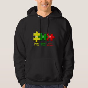 Autismus Puzzle Chemistry Time Table Elements Auti Hoodie