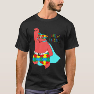 Autismus Puzzle farbiges Syndrom Behinderung T-Shirt