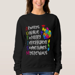 Autismus Puzzle Herz Autismus Kampf Autismus Aussi Sweatshirt