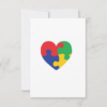 Autismus Puzzle Herz