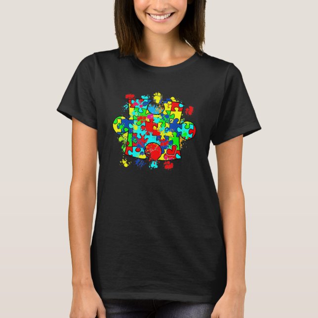 Autismus Puzzle Liebe Autismus Awareness Family Gr T-Shirt (Vorderseite)