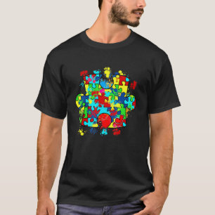 Autismus-Puzzle-Liebe Autismus-Bewusstsein Familie T-Shirt
