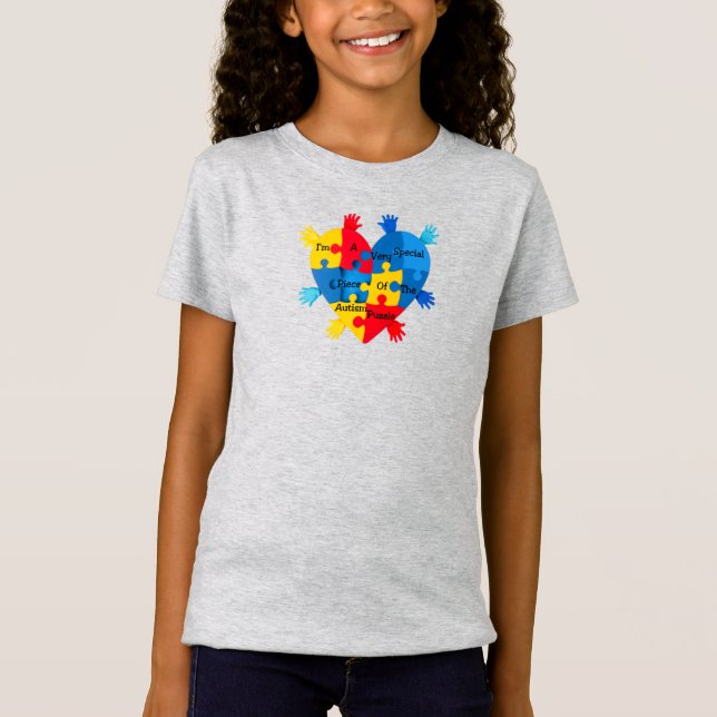 Autismus Puzzle Piece T-Shirt (Vorderseite)