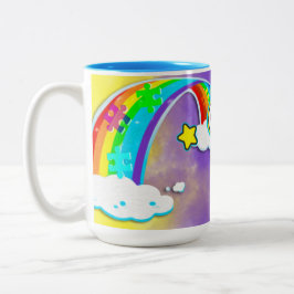 Autismus Puzzle Shinning Stars Zweifarbige Tasse