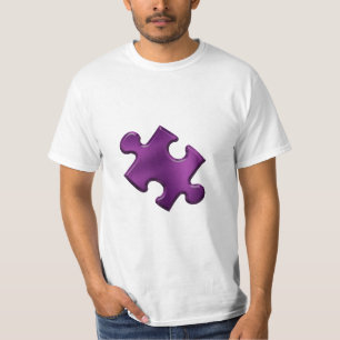 Autismus-Puzzlespiel-Stück lila T-Shirt