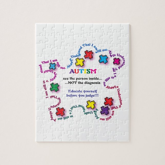 Autismus-Puzzlespiel-Stück Puzzle (Vertikal)