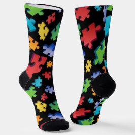 Autismus Puzzleteile Socken