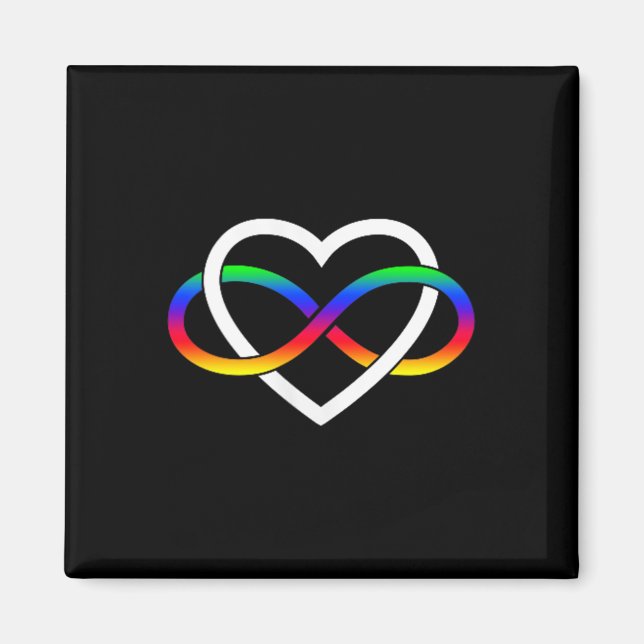 Autismus Rainbow Infinity Symbol Autismus Unendlic Magnet (Vorne)