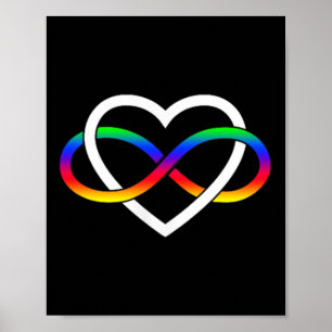 Autismus Rainbow Infinity Symbol Autismus Unendlic Poster