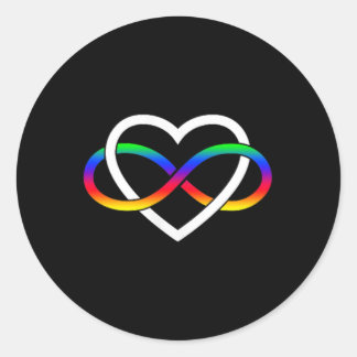 Autismus Rainbow Infinity Symbol Autismus Unendlic Runder Aufkleber