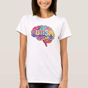 Autismus Rainbow Neurodiverse Hirntypografie ADHD T-Shirt
