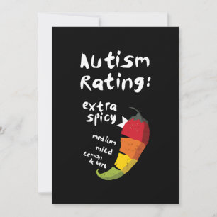 Autismus Rating Extra Spicy T - Shirt Save The Date