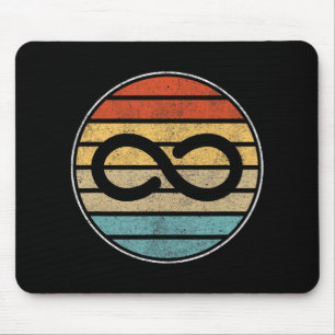 Autismus-Rechte Retro Vintage Infinity – Autismus- Mousepad