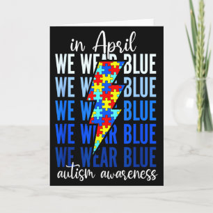 Autismus Regenbogen Im April Tragen Wir Blau Autis Karte