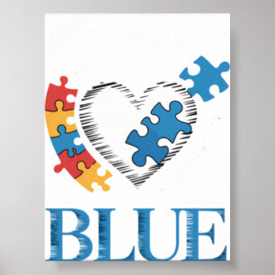 Autismus Regenbogen Im April Tragen Wir Blau Autis Poster