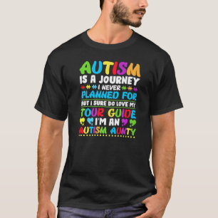 Autismus-Reise Nie Geplanter Reiseführer Tante Aun T-Shirt