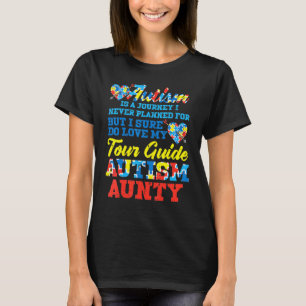 Autismus-Reise Nie Geplanter Reiseführer Tante Aun T-Shirt