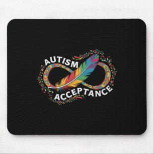 Autismus Rot Anstatt Unendlichkeitssymbol Autistis Mousepad