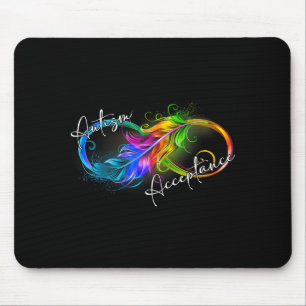 Autismus Rot Anstatt Unendlichkeitssymbol Autistis Mousepad