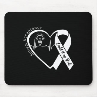 Autismus - Rot stattdessen - Akzeptanz nicht bekan Mousepad