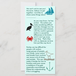 Autismus Sammelsche Boy Flat Card
