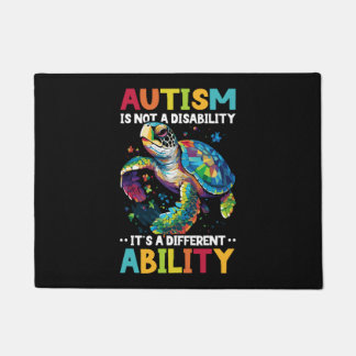 Autismus Schildkröte Autistisches Puzzle Autismus  Fußmatte
