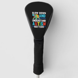 Autismus Schildkröte Autistisches Puzzle Autismus  Golf Headcover